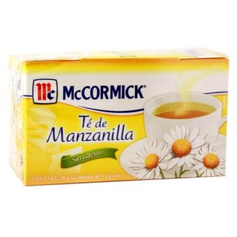 TÉ DE MANZANILLA CON 25 SOBRES, MARCA SUGERIDA LA PASTORA O EQUIVALENTE